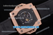 Hublot Masterpiece MP 08 Antikythera Sunmoon Asia 2813 Automatic Rose Gold Case Skeleton Dial and Brown Leather Strap