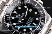 Rolex Sea-Dweller Asia 2813 Automatic Steel Case/Bracelet with Black Dial and White Markers