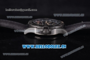 Breitling Avenger BlackBird Swiss ETA 2824 Automatic Titanium Case with Black Dial Black Leather Strap and Stick Markers