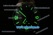 Panerai luminor Marina "Hong Kong" Lite Best Edition PAM 618 Q Clone P.9000 Automatic Steel Case with Stick/Arabic Numeral Markers and Green Leather Strap (H)