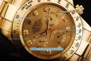 Rolex Daytona Cosmograph Chronograph Automatic Full Gold with Golden Dial
