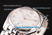 Patek Philippe Calatrava Swiss ETA 2892 Automatic Movement Full Steel with White Dial and Silver Markers