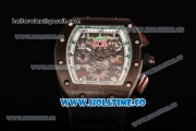 Richard Mille RM005 FM Asia Automatic PVD Case with Skeleton Dial and Green Inner Bezel