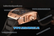 Richard Mille RM 018 Tourbillon Hommage a Boucheron 9015 Auto Rose Gold Case with Skeleton Dial and Black Rubber Strap