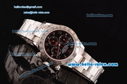 Rolex Daytona Chronograph Swiss Valjoux 7750-SHG Automatic Steel Case with Black Dial and Numeral Marker