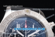 Breitling Avenger Seawolf Chrono Miyota OS10 Quartz Steel Case with Black Dial Black Subdials and Arabic Number Markers