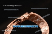 Patek Philippe Nautilus Miyota 9015 Automatic Rose Gold Case with Brown Dial and Rose Gold Bracelet - 1:1 Original