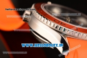 Omega Seamaster Planet Ocean Chrono Clone 9300 Automatic Steel Case with Black Dial and Orange Bezel - 1:1 Original