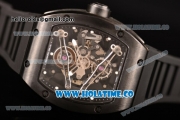 Richard Mille RM 038 Asia Automatic PVD Case with Skeleton Dial and Black Rubber Strap