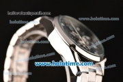 Tag Heuer Mikrograph Chrono Miyota OS10 Quartz Full Steel with Black/Grey Dial and Arabic Numeral Markers