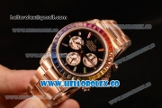 Rolex Daytona Rainbow 316L Steel Case With Clone Rolex 4130 1:1 Clone 116509 EF