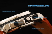 Audemars Piguet Royal Oak Offshore Swiss Valjoux 7750 Automatic Movement Steel Case with Beige Dial and Black Arabic Numerals-Run 9@Sec