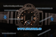 Panerai Luminor Submersible 1950 Carbotech 3 Days Automatic Clone P.9000 Automatic Carbon Fiber Case with Black Dial and Yellow Dot Markers (ZF)