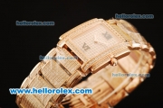 Patek Philippe Twenty-4 Swiss Quartz Movement Rose Gold and Diamond Case/ Dial/ Strap