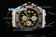 Audemars Piguet Royal Oak Offshore Jalan Bukit Bintang Swiss Valjoux 7750 Automatic Movement Titanium Case with Black Dial and Yellow Numerals-Limited Edition