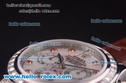 Rolex Daytona Chronograph Swiss Valjoux 7750 Automatic Steel Case with Diamond Bezel and White MOP Dial