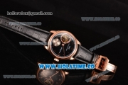 IWC Portuguese Tourbillon Hand-Wound F.A. Jones Swiss Tourbillon Manual Winding Rose Gold Case with Black Dial and Arabic Numeral Markers - 1:1 Original