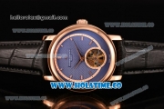 Vacheron Constantin Malte Tourbillon Asia Automatic Rose Gold Case with Rose Gold Stick Markers and Blue Dial