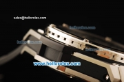 Hublot King Power Swiss Tourbillon Manual Winding Movement Steel Case with Black Bezel and Black Rubber Strap