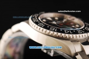 Rolex GMT Master II Oyster Perpetual Automatic Movement Steel Case and Strap with Black Dial and Ceramic Bezel