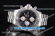 Breitling Avenger Seawolf Chrono Miyota OS10 Quartz Stainless Steel Case/Bracelet with Black Dial and Stick Markers