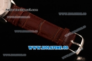 Omega De Ville Co-Axial Asia Automatic Steel Case with Stick/Roman Numeral Markers and Brown Leather Strap