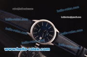IWC Ingenieur Limited Edition Swiss ETA 2824 Automatic Steel Case with Blue Dial and Black Leather Strap