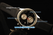 IWC Portuguese Yacht Club Quartz Movement Steel Case with Black Dial and Black Rubber Strap