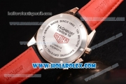 Tag Heuer Carrera Calibre 18 Chronograph Miyota Quartz Rose Gold Case with White Dial and Stick Markers