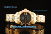 Rolex Datejust Automatic Movement Full Gold with Roman Numerals and Diamond Bezel-ETA Coating