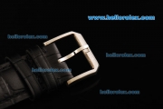 IWC Portuguese Tourbillon Automatic Movement Steel Case with White Dial and Black Leather Strap