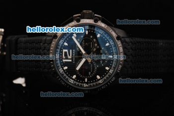 Chopard Singapore GP 2009 Chronograph Miyota Quartz Movement PVD Case with Black Dial and PVD Bezel