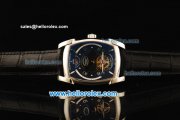 Parmigiani Kalpa XL Swiss Tourbillon Manual Winding Movement Steel Case with Black Leather Strap Parmigiani Kalpa XL Swiss Tourbillon Manual Winding Movement Steel Case with Black Leather Strap