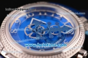 Ulysse Nardin Freak Automatic Steel/Diamond Case with Blue Dial and Blue Leather Strap (EF)