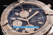 Breitling Avenger Chrono Swiss Valjoux 7750-SHG Automatic Stainless Steel Case with Stainless Steel Strap and Black Dial