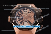 Audemars Piguet Royal Oak Concept Laptimer Michael Schumacher Limited Edition Miyota Quartz Rose Gold Case with Skeleton Dial and Black Rubber strap