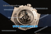 Hublot Big Bang Chrono Swiss Valjoux 7750 Automatic Steel Case with Blue Dial and Blue Rubber Strap (YF)