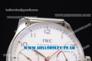 IWC Portuguese Automatic Clone IWC 52010 Automatic Stainless Steel Case/Bracelet with White Dial and Arabic Number Markers (YL)
