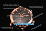 Jaeger-LECoultre Master Perpetual Calendar Asia Automatic Rose Gold Case with Black Dial and Stick Markers