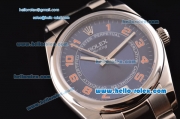 Rolex Air-King Oyster Perpetual Automatic with Blue Dial and Red Number Marking-2007 Model