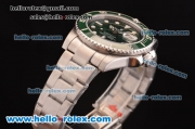 Rolex Submariner Swiss ETA 2836 Automatic Steel Case/Strap with Green Ceramic Bezel and Green Dial