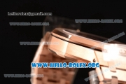 Audemars Piguet Royal Oak Chronograph Miyota OS20 Quartz Rose Gold Case with Black Dial and Rose Gold Bracelet