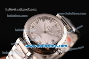 Omega De Ville Ladymatic Swiss ETA 2824 Steel Case Steel Bracelet with White Dial