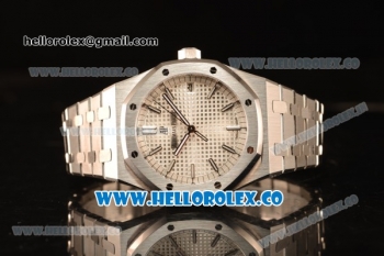 Audemars Piguet Royal Oak 41mm Clone AP 3120 All Steel White Dial 15400ST.OO.1220ST.02