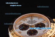 Rolex Daytona Chronograph Swiss Valjoux 7750 Auotmaitc Gold Case with Gold Numeral Markers