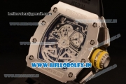 Richard Mille RM11-03 Swiss Valjoux 7750 Automatic Steel Case Skeleton Dial With Arabic Numeral Markers Black Rubber Strap(KV)