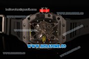 Richard Mille RM35-01 Bubba Watson Tourbillon Manual Winding Carbon Fiber Case with Skeleton Dial and White Dot Markers