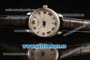 Chopard L.U.C 1937 Miyota 9015 Automatic Steel Case with Silver Dial and Black Leather Strap (AAAF)