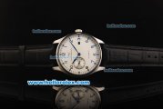 IWC Schaffhausen Automaitc Movement Steel Case with White Dial and Black Leather Strap