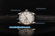 IWC Schaffhausen Automaitc Movement Steel Case with White Dial and Black Leather Strap IWC Schaffhausen Automaitc Movement Steel Case with White Dial and Black Leather Strap